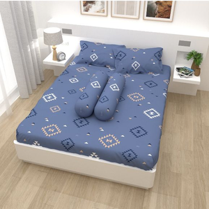 Parure de lit imprimée 100 % coton, nouveau design, tailles King et Queen, drap, taie d'oreiller, ensemble de literie de luxe, textile de maison, vente en gros - Product Image 4