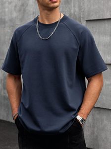 เสื้อยืดผู้ชายทรงหลวมพิมพ์ลายกราฟิก แขนสั้น ผ้าฝ้าย สไตล์สตรีทแวร์ ปักลาย ทรงโอเวอร์ไซส์ - Product Image 3