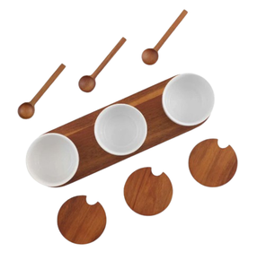 Service à noix directement du fournisseur indien, bol à fruits secs en bois artisanal, ustensile de cuisine unique et poli, nouvelle arrivée - Product Image 6