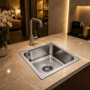 Modern Square Steel <b>Kitchen</b> <b>Sink</b> Oval Bowl Wash Basin Countertop <b>Sink</b> for Commercial <b>Kitchen</b> - Product Image 5
