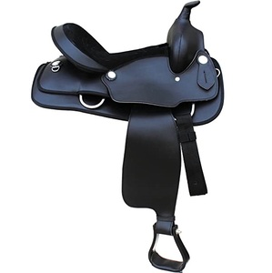 Selle de dressage en cuir de haute qualité, style anglais, pour l'équitation en extérieur, sur sentier, pour chevaux de trail - Product Image 4