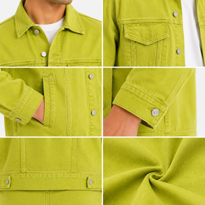 Veste en jean moderne pour homme offrant une coupe confortable, une construction durable et un aspect classique, idéale pour un usage quotidien. - Product Image 5