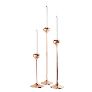 Modern <b>Silver</b> Taper Candle Holder Set Exclusive Metal <b>Candlestick</b> for Wedding Table Centerpiece & Luxury Home Decor - Product Image 2