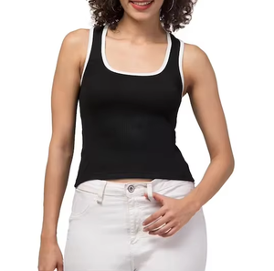 Custom Colors <b>Top</b> Quality Custom Logo Women's Lightweight Yoga Crop <b>Top</b> High Running Sports Gym Ribbed Tank <b>Top</b> <b>Low</b> Moq - Product Image 1