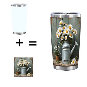 Stainless Steel Tumbler 20oz Double Wall Insulated Keep <b>Cold</b> All Day Leakproof Camping Drink <b>Cup</b> - Product Image 4