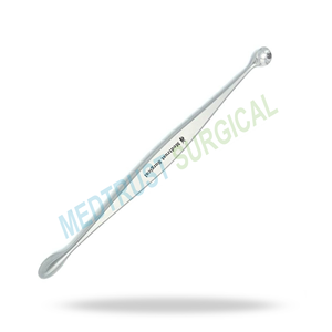 Curette osseuse 6,5 pouces en acier inoxydable, instrument chirurgical orthopédique et neurochirurgical pour le débridement des tissus osseux - Product Image 3