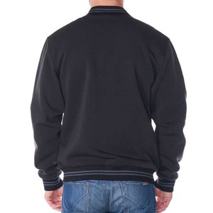 Blouson universitaire personnalisé pour homme, col montant, chaud pour l'hiver, décontracté, devant en cuir véritable, respirant, brodé, taille standard - Product Image 5