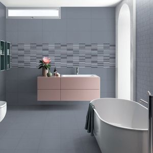 Carrelage mural en céramique blanc brillant 300x600, robuste, aspect minimaliste, pour bureaux d'entreprise haut de gamme et installations commerciales - Product Image 1