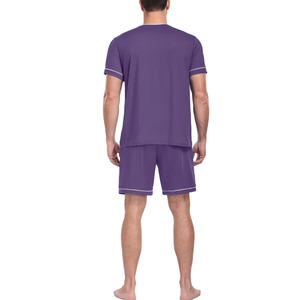 Ensemble short homme 2 pièces été avec 2 shorts et une chemise en molleton pour adultes, impression de logo personnalisée - Product Image 2