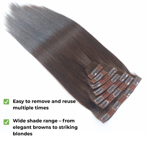 Livraison par DHL UPS FEDEX Personnaliser les couleurs Clip droit dans les extensions de cheveux Extensions de cheveux humains de haute qualité - Product Image 5