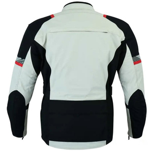 Unisex Full Sleeve Color Blocked Courdura <b>Motorcycle</b> <b>Jacket</b> Windproof Breathable Plus Size All Seasons Adventure Riding Gray - Product Image 6