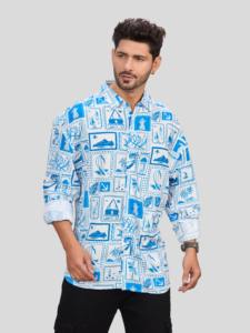 Men's Hawaiian <b>Shirt</b> Full Sleeve <b>Patchwork</b> Print Cotton Vacation <b>Shirt</b> Turn-down Collar Summer Breathable Style - Product Image 1