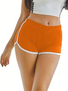 Shorts Deportivos VORNEX INDUSTRY para Mujer, Talla Grande, Cintura Media, Transpirables, de Secado Rápido, Tela de Poliéster/Algodón, Cierre con Cordón - Product Image 1