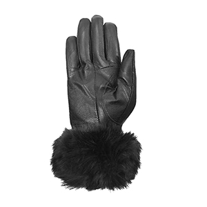 Guantes de Invierno de Cuero Negro con Forro de Piel Sintética, Térmicos, con Pantalla Táctil, Largos hasta la Muñeca, para Uso en Exteriores, Estilo Sencillo - Product Image 6