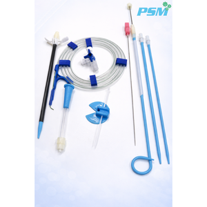 Kit de Catéter Manual para Drenaje de Abscesos Hepáticos, Certificado CE, Uso Hospitalario - Product Image 2