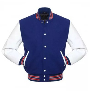 2025 Men's Winter Sportswear New Premium <b>Fleece</b> Bomber Coat Oem Custom Quality <b>Thick</b> Breathable Varsity <b>Jacket</b> Stand Front logo - Product Image 3