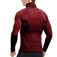 Camiseta de Compresión de Alta Calidad en Spandex/Poliéster para Hombre, Personalizable OEM, Manga Larga, UPF 50+, Transpirable, Ecológica, de Secado Rápido