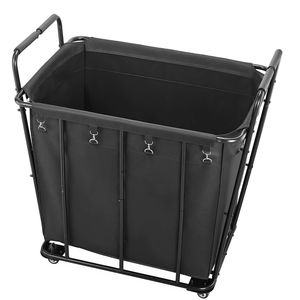 Carrello Multiuso Robusto con Grande Capacità di Carico 260 LBS, Ruote Girevoli, Rivestimento Impermeabile, Carrello per Lavanderia di Grande Capacità - Product Image 3