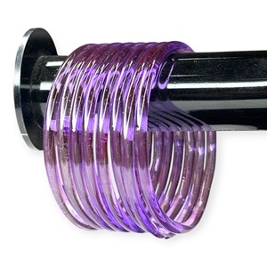 Viral Jelly Light Purple Emerald Cut Faceted Kashmiri Glass <b>Bangles</b> Set Trendy Daily Wear & Party Jewellery at Wholesale Price - Product Image 1