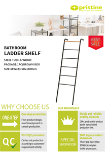 Meilleure Vente Qualité Supérieure En Gros Fabricant Taïwanais de Meubles de Rangement Chauffage en Fonte Autonome Portable pour Salle de Bain avec Échelle et Porte-Serviettes - Product Image 5