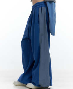 กางเกงวอร์มขาบานทรงหลวมสไตล์แบ็กกี้ ผ้าฝ้าย 100% หนานุ่ม ซักฟอกสีซีดแบบซันเฟด ดีไซน์ใหม่ ขายส่ง รับสกรีนโลโก้ตามสั่ง สำหรับผู้หญิง - Product Image 5