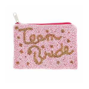 Monedero con Cuentas para el Equipo de la Novia, Bolsa Pequeña con Cierre de Cuentas de Vidrio, Bolsa de Regalo para Fiesta de Boda, Portamonedas para Damas de Honor, Organizador de Tarjetas y Monedas - Product Image 1