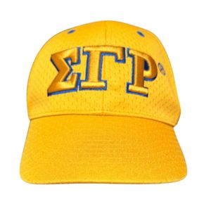 หมวกเบสบอลสีทอง SGRHO แบบกำหนดเอง หมวกปักลาย Sigma Gamma Rho สำหรับสตรี ชมรมพี่น้องชาวกรีก หมวกกีฬาแบบปรับได้ หมวกสวมศีรษะลำลอง - Product Image 1