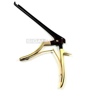 OFERTA ESPECIAL: Rongeurs Kerrison Manuales de Acero Inoxidable de Calidad Alemana, 7 Pulgadas, Acabado Negro y Dorado, para Cirugía Cervical y Ortopédica - Product Image 5