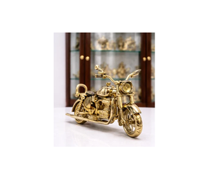 Vélo en laiton artisanal Royal Craft en forme de balle pour la maison de luxe, chambre d'hôtes et salon, objet de décoration de bureau, vélo en laiton doré en forme de balle - Product Image 1