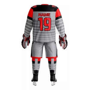 Conjunto de Uniforme de Hockey sobre Hielo Personalizado con Jersey, Calcetines y Logotipo del Equipo con Impresión por Sublimación para Equipos Deportivos Masculinos y Juveniles - Product Image 2