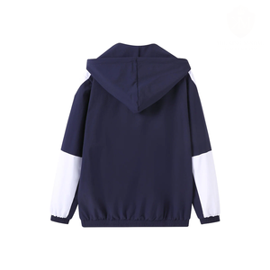 Veste coupe-vent personnalisée de l'Université d'État de Jackson, bleu marine, vêtements universitaires en gros, légers, fabriqués directement en usine - Product Image 2