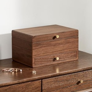 Hardwood Multi-Tier Jewelry <b>Box</b> with Mirror | Wholesale Wooden <b>Storage</b> Organizer - Product Image 3