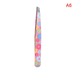 Eyebrow Tweezers 1 Pc with Cartoon Pattern Slanted Tip Stainless Steel for Removing Fine Hair Customizable <b>Makeup</b> <b>Tool</b> - Product Image 6