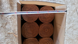BLUE LOTUS Sabrina Vo 5m Rectangle Low Pile Coir Fiber Mats for Bell Tents Mould Design Recycled Reversible Washable Handmade - Product Image 6
