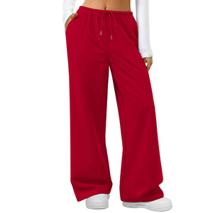 Pantalon ample et respirant pour femme, style streetwear décontracté, avec cordon de serrage, grandes tailles, faible MOQ - Product Image 1