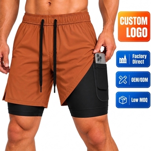 <b>Mens</b> Training <b>Shorts</b> with Back <b>Towel</b> Loop Compression Liner Custom Athletic Wear - Product Image 1