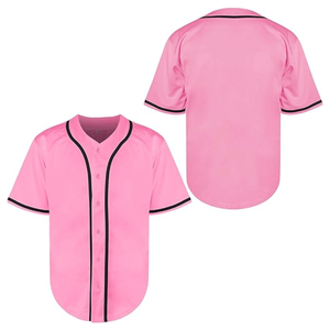 Maillots de baseball personnalisés pour hommes 100% polyester, respirants, à séchage rapide, uniformes sportifs personnalisés, maillot à manches courtes pour hommes - Product Image 3