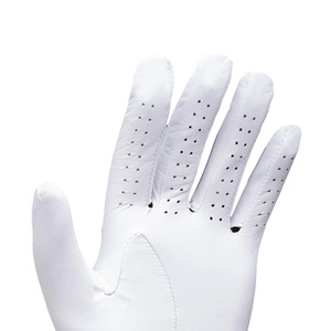 Premium Quality Custom Logo Cabretta Leather Golf Gloves Non-Slip <b>Hook</b> Loop Closure Men Travel Fishing Sports Outdoor Use Hands - Product Image 3