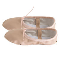 Zapatillas de Jazz Profesionales de Alta Calidad para Bailarines, con Parte Superior de Cuero en Color Personalizado, para Ballet y Baile de Salón