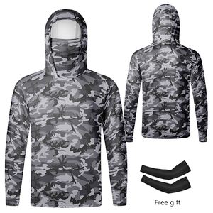 Chemise de pêche respirante à manches longues avec logo personnalisé, séchage rapide, protection UV UPF 50, durable, en spandex/polyester pour homme - Product Image 2