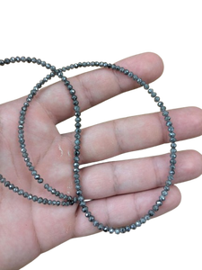 Cuentas de Diamante Azul Natural Premium en Forma de Lágrima Briolette, Facetadas, con Perforación Central, 4mm, 38cm, Hilo Suelto, Joyería al por Mayor - Product Image 5