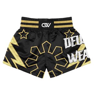 Conjuntos de Muay Thai Sublimados Personalizados al por Mayor, Conjuntos de Entrenamiento de Kickboxing de Fibra de Poliéster Elástica y Duradera, Mangas Cortas - Product Image 3