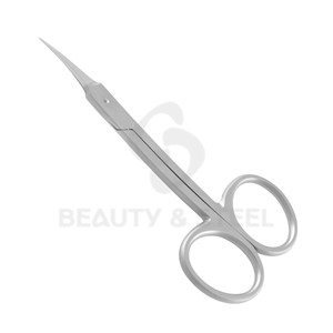 Ciseaux de manucure en acier inoxydable avec lames fines et pointes courbes pour des résultats de qualité professionnelle en salon - Product Image 3