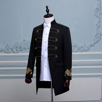 Veste Longue Rétro Blanche Sur Mesure, Costume de la Renaissance, Uniforme de Cérémonie pour Hommes