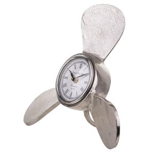 Cast Aluminium Propeller <b>Clock</b> Desk Tabletop Decorative <b>Clocks</b> Perfect For Office Modern Home Decoration - Product Image 1
