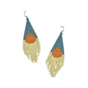 Triple Circle Seed Bead Boho Fashion <b>Earrings</b> Jewelry Glass Bead <b>Earrings</b> Handmade Dangle <b>Earrings</b> For Women Girls New - Product Image 3