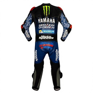 Traje de Carreras Fabio Quartararo MotoCP, 1.3mm, Cuero Vacuno y de Canguro, Mono de Motociclismo con Protección CE - Product Image 2