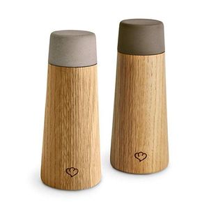 Salero y pimentero de madera, salero de madera de lujo, juego de sal y pimienta, decoración rústica para mesa, accesorio de cocina hecho a mano, mesa de comedor - Product Image 5