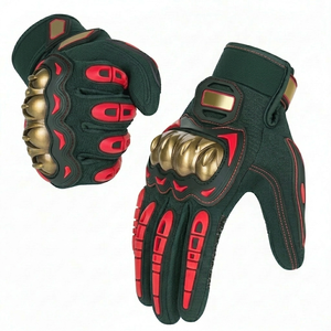 Guantes de Motocicleta Unisex Transpirables de Poliéster y Nailon con Protección de Nudillos Rígidos, Antivibración, para Carreras y Deportes - Product Image 1