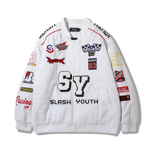 Wholesale Custom High Quality <b>Plain</b> <b>Varsity</b> <b>Jacket</b> with Wool Stand Collar Streetwear Winter Design for Men - Product Image 2